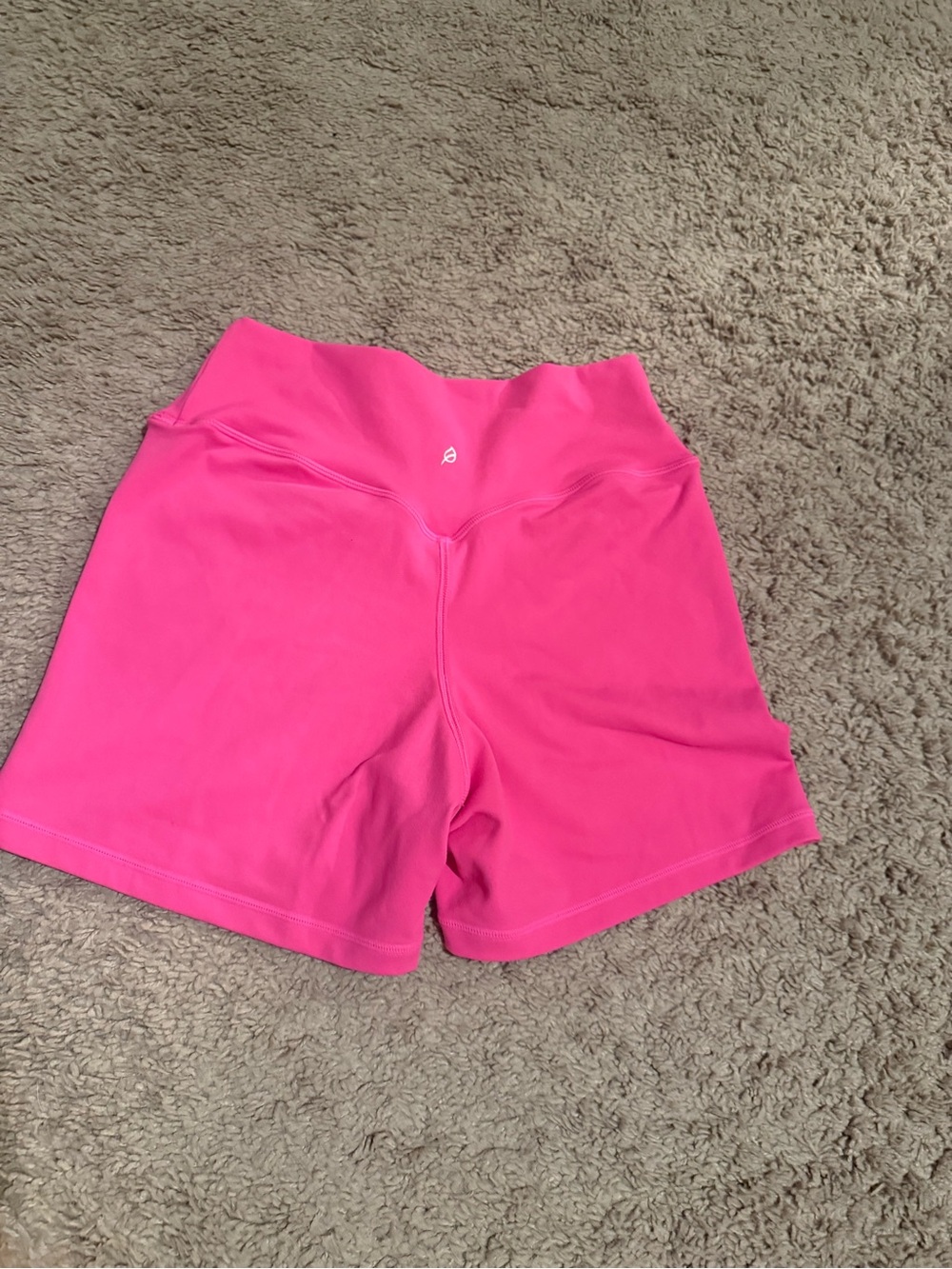 P'tula Vibrant Pink High-Waist Athletic Shorts